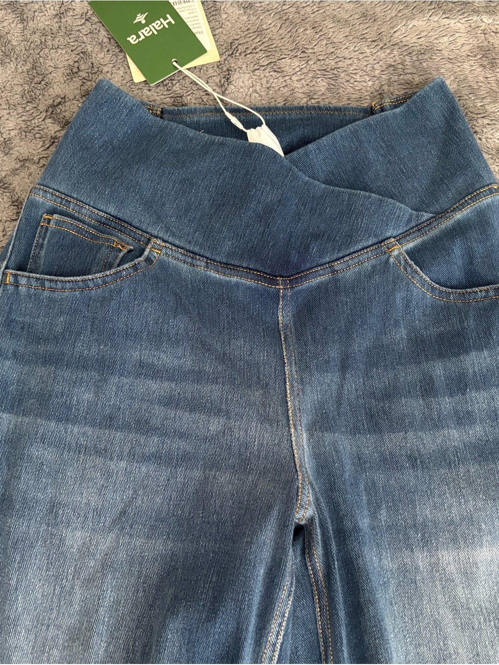 HALARA Leggings & Denim-Look Pants - Black, Dark Blue & Light Blue - Picture 8 of 10